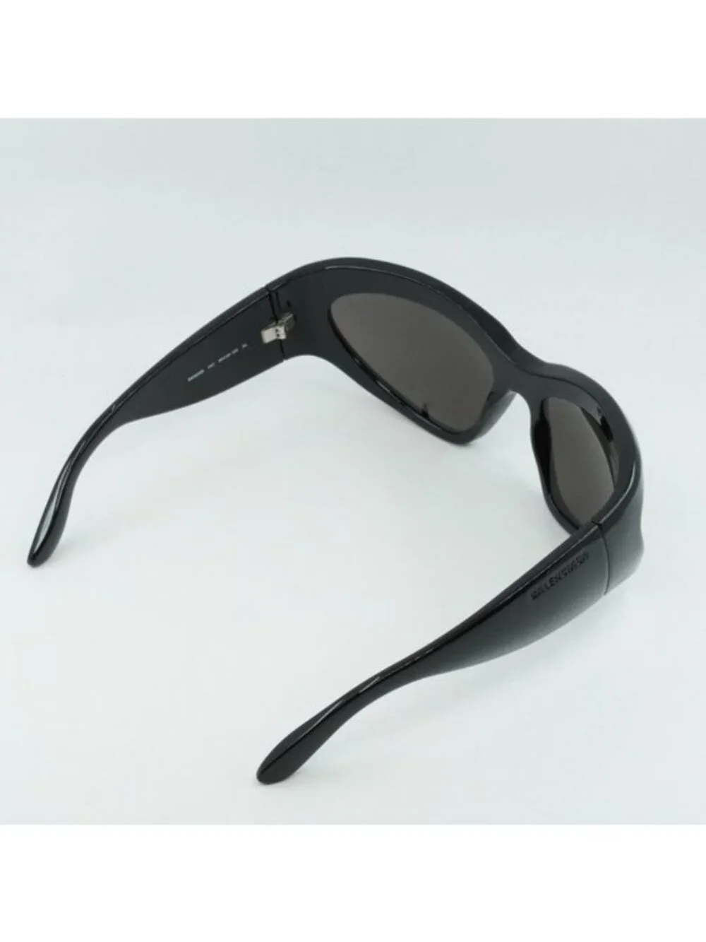 Balenciaga BB0228S 001 Geometric Sunglasses - Black/Grey